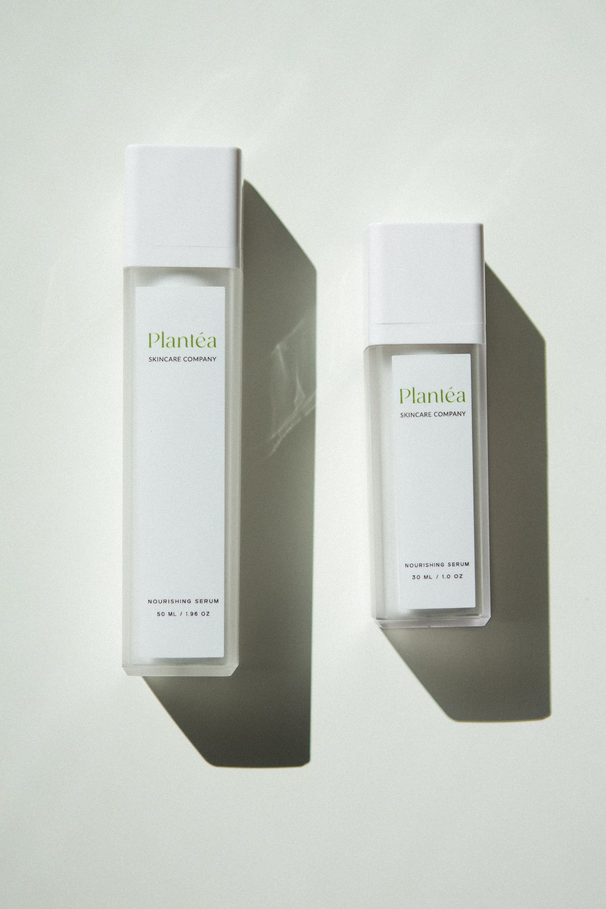 side by side image of two sizes for Plantéa's Nourishing Serum